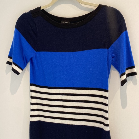 Ann Taylor Blue Knit Dress - Picture 2 of 2